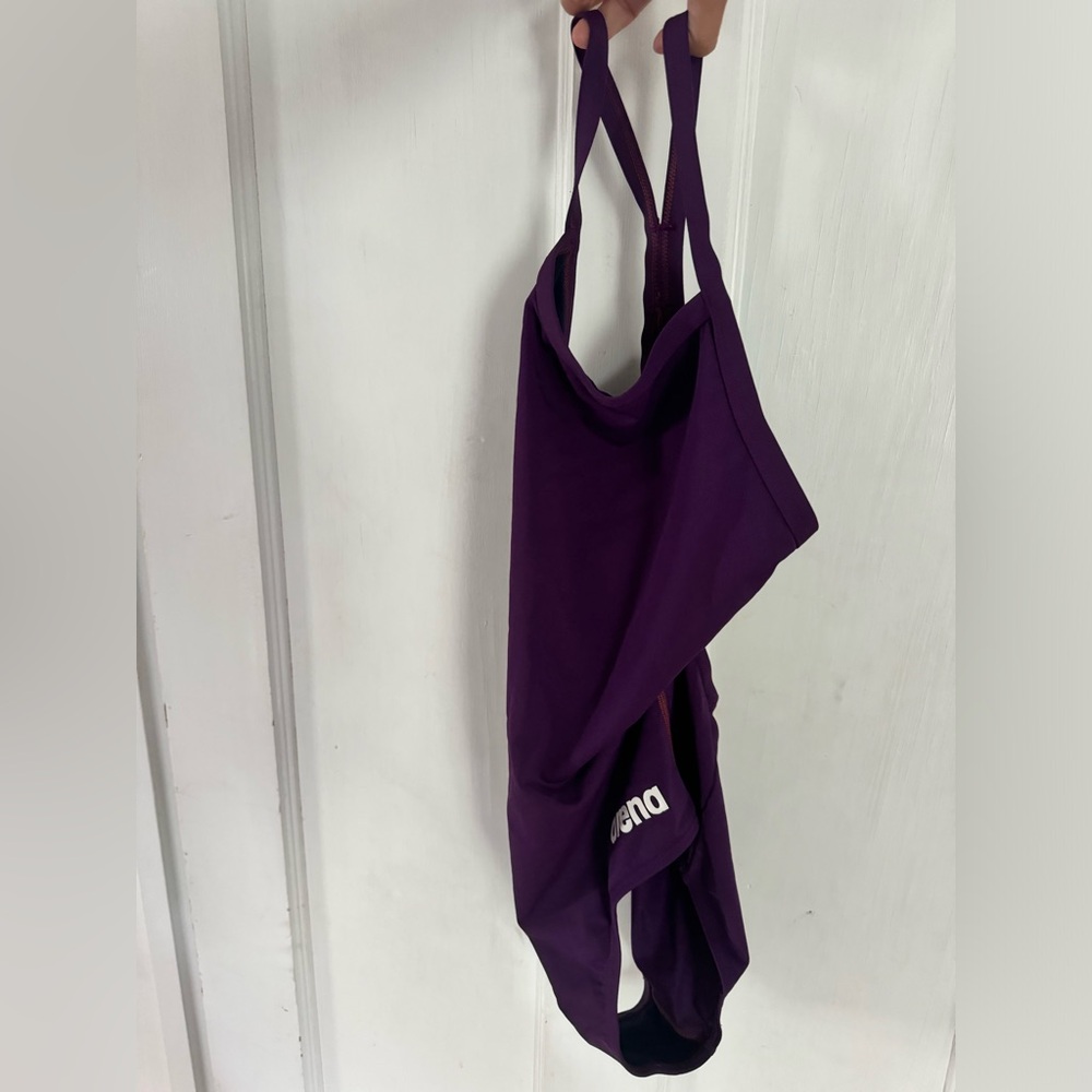 Arena One Piece Solid Plum Swimsuit